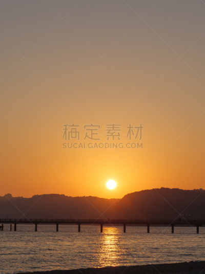 波罗的海,宾茨,海滩,垂直画幅,图像,无人,散步道,岩石,户外,德国