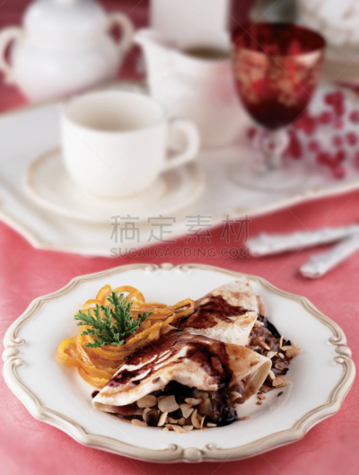 巧克力,法国薄饼,甜食,塞满了的,垂直画幅,无人,法式食品,蛋塔,巧克力涂层,甜点心