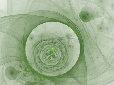 Perfect abstract digital green background. Vortextunnel, 3d illustration