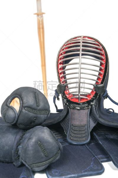 剑道,日本,保护工作服,剑,笋,日本武士,传统,运动,背景分离,臀
