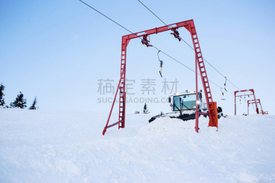 雪,理毛行为,天空,美,重的,度假胜地,休闲活动,吹雪机,冬季服务,水平画幅