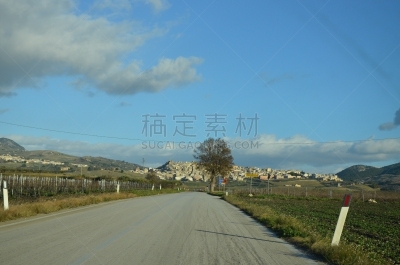 萨姆布卡酒,西西里,城市,自然界的状态,云,池塘,湖,户外,纹理,天空