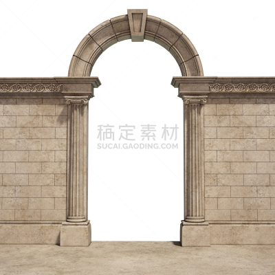 拱门,简单,白色,分离着色,古董,外立面,形状,墙,无人,绘画插图