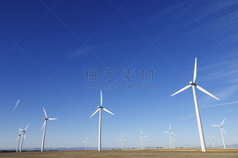 风力,天空,风,水平画幅,能源,无人,涡轮,组物体,户外,现代