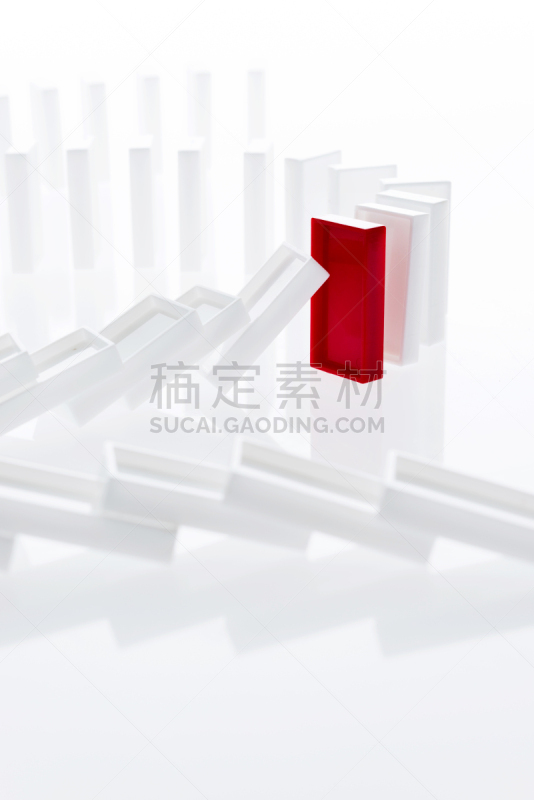 停止标志,多米诺效应,垂直画幅,留白,长方形,想法,白色,与众不同,休闲游戏,商务