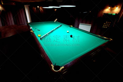 桌球台,绿色,前面,心理游戏,赌桌,球杆,台球,斯诺克,口袋,粉笔