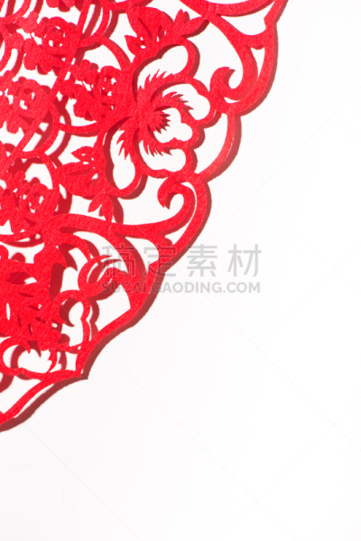 白色背景,剪纸,分离着色,纸制品,自制的,圣诞装饰物,手艺,传统节日,新的,可爱的