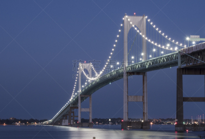纽伯特桥,水,天空,水平画幅,夜晚,无人,曙暮光,户外,滨水,克莱本佩尔大桥