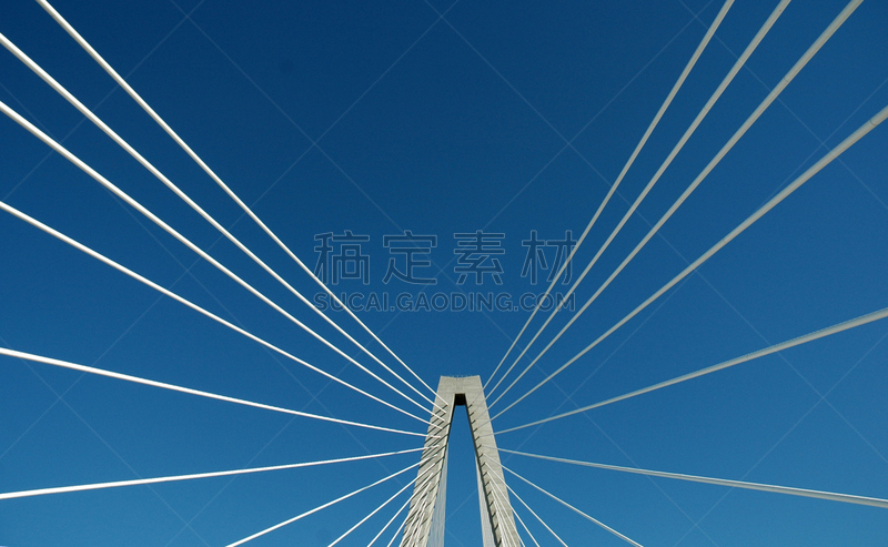 吊桥,大特写,天空,查尔斯顿,水平画幅,建筑,无人,蓝色,几何形状,建筑结构