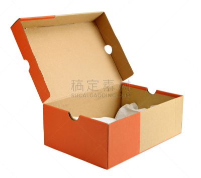 空的,开着的,纸箱,分离着色,白色背景,鞋子,背景分离,一个物体,鞋盒,图像