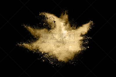 冻结的,粉末状雪,黑色背景,金色,职业,放气的,充满的,概念,活力,创造力