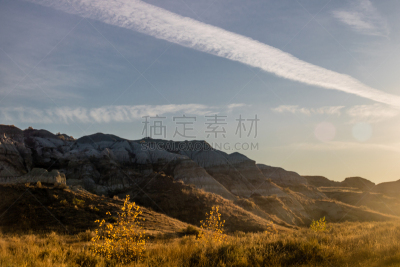 加拿大,恐龙省立公园,阿尔伯塔省,蓝色,太阳,早晨,色彩鲜艳,湿,省立公园,沙漠