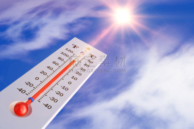 温度计,太阳,天空,气候,绘画插图,夏天,全球通讯,地球形,全球商务,白色