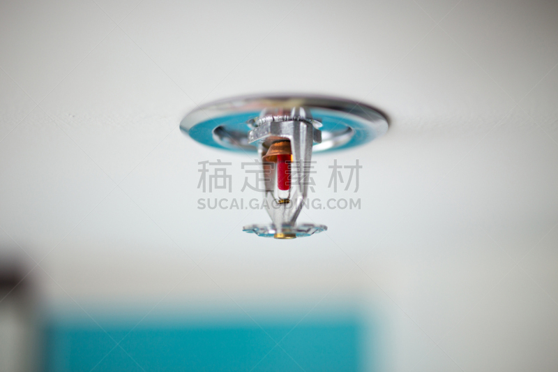 烟雾检测器,洒水机,办公室,水平画幅,无人,火警,天花板,烟,职业安全与健康,家庭保险