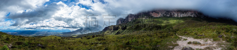 山,罗赖马,在下面,罗赖马山,玻利瓦尔省,拉格兰萨巴那,平顶山,canaima,圭亚那,委内瑞拉
