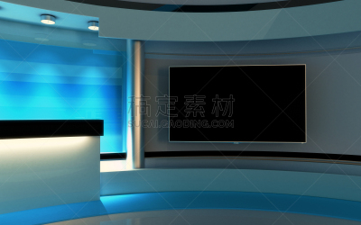 工作室,传媒,电视演播室,舞台布景,新闻解说,视频影像,虚拟现实模拟器,网络空间,电视机