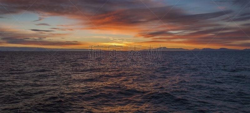 海景,水,天空,宁静,水平画幅,无人,水平线,全景,极昼,黄昏