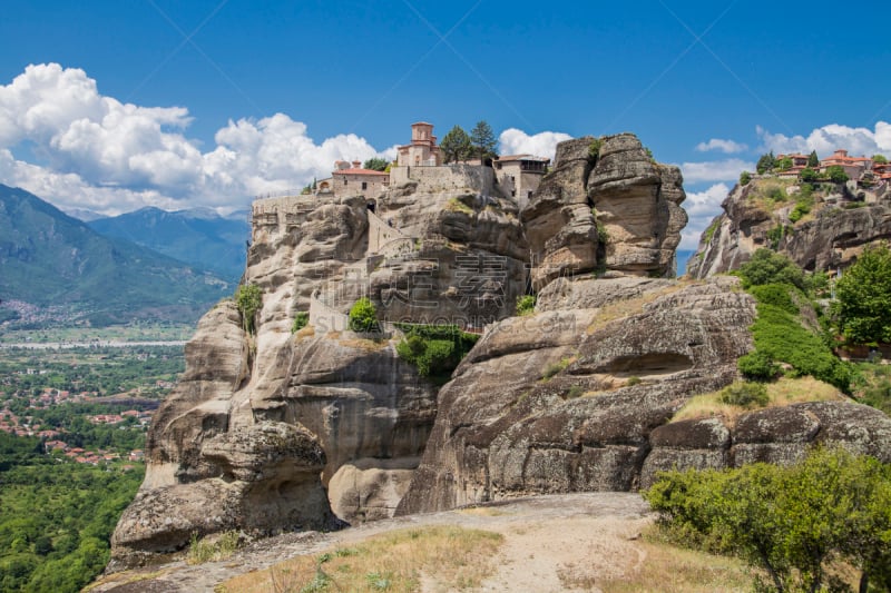 风景,美特拉美提欧拉,寺庙,修道院,灵性,水平画幅,建筑,无人,回廊