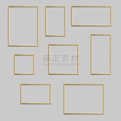 矢量,金色,相框,个性,留白,艺术,无人,绘画插图,长方形,图像