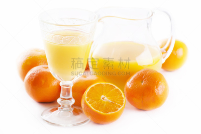 橙汁,清新,巴伦西亚桔,水平画幅,无人,玻璃,果汁,饮料,特写,橙子