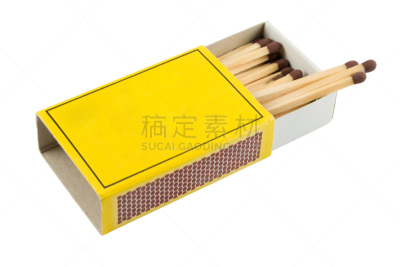 留白,火柴盒,火柴,白色背景,水平画幅,木制,无人,纸板,盒子,包装