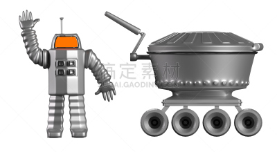 太空服,宇航员,三维图形,手,月亮,白色背景,波形,分离着色,路虎,火星漫游者