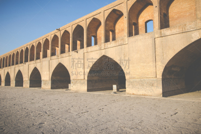 Si-o-Seh Pol, also called the Bridge of 33 Arches, Isfahan, Iran