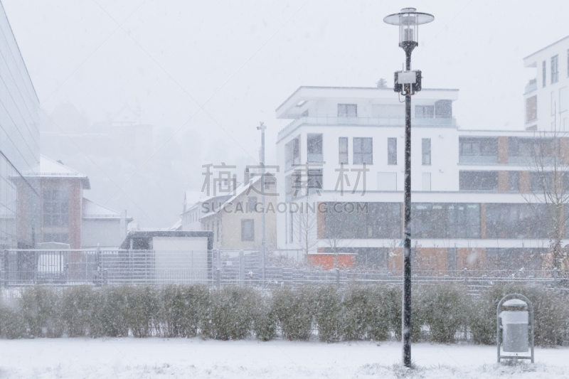 雪,天气,海登海姆,冬天,街道,冷,寒冷,巴登-符腾堡州,环境,现代