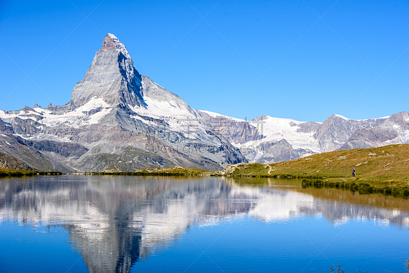 湖,马特洪峰,瑞士,自然美,施泰利湖,水,天空,透过窗户往外看,雪,早晨