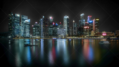 城市天际线,新加坡市,新加坡河,新加坡,海港,著名景点,水湾,户外,建筑,滨海湾