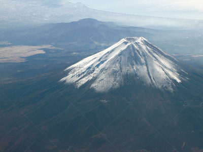 富士山,里山,水平画幅,地形,无人,火山地形,日本,户外,航拍视角,白色