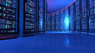 网络服务器,未来,计算机网络,照明设备,计算机,蓝色,大特写,巨型电子计算机,支架,网络安全防护