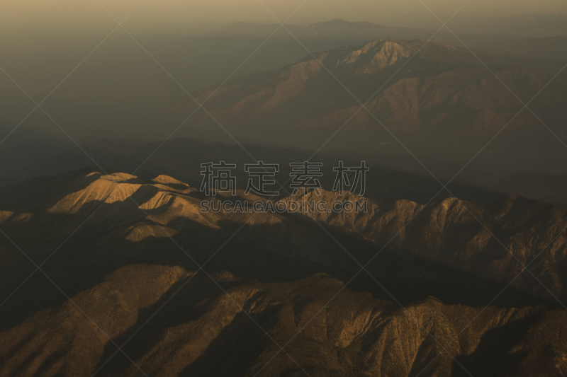 圣伯那丁诺,山脉,自然,美国,水平画幅,无人,安吉莉丝国家森林公园,户外,加利福尼亚,航拍视角