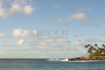 夏威夷,Indopacific Ocean,自然,水,水平画幅,地形,无人,蓝色,太平洋岛屿,夏天