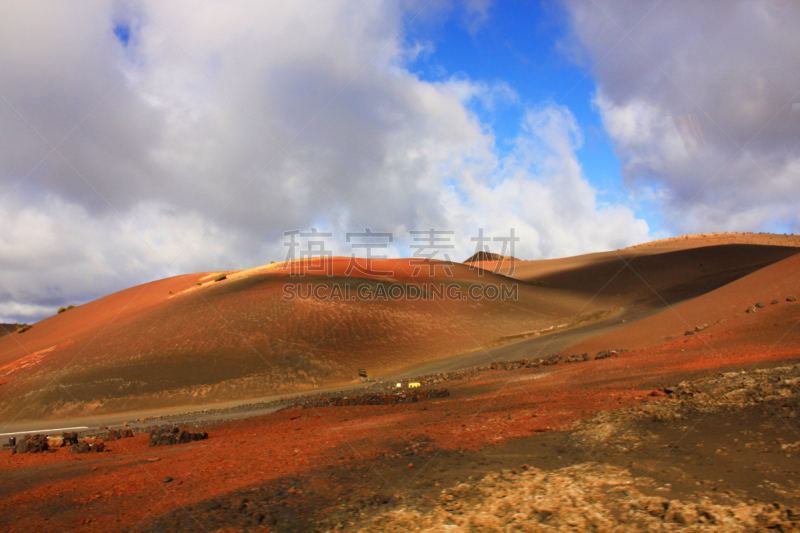 timanfaya national park,兰萨罗特岛,火神,自然,巴士,水平画幅,熔岩,无人,火山地形,欧洲