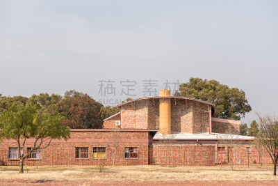 教堂,布隆方丹,奥兰治自由邦,瓦楞铁,热霾,非洲,砖,冬天,图像,现代