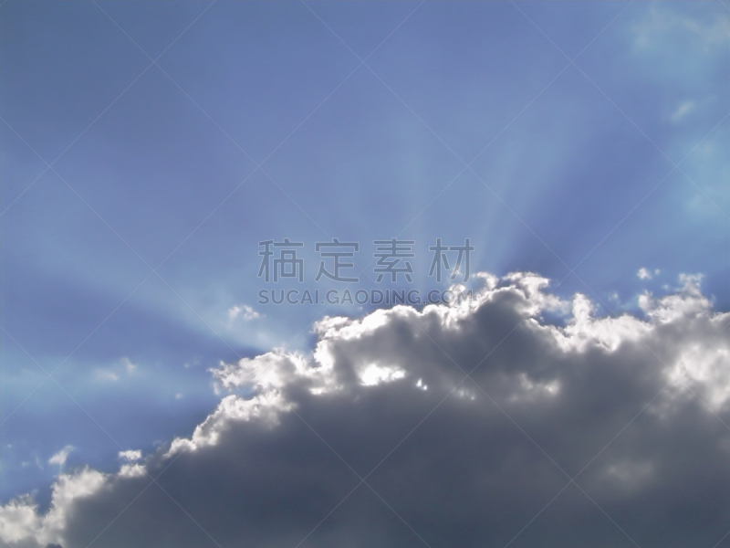 天空,阳光光束,生物钟,自然,禅宗,天堂,水平画幅,无人,蓝色,有机食品