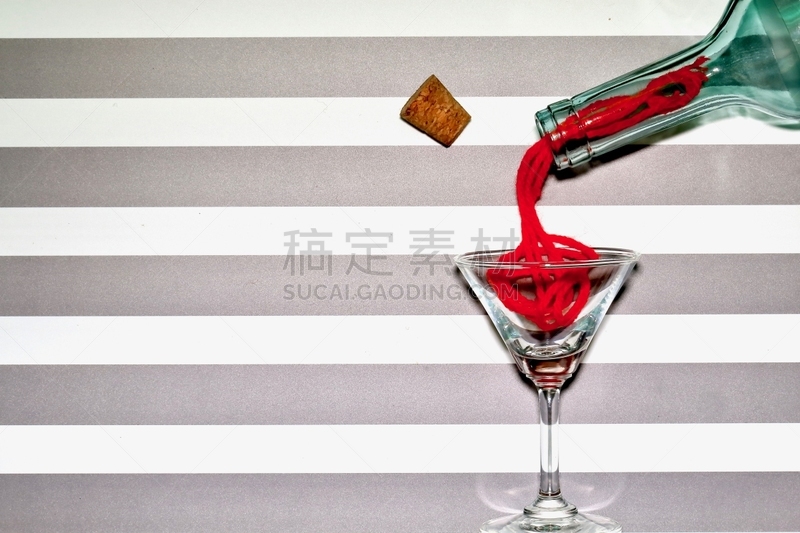 瓶子,玻璃,科克郡,红色,条纹,高雅,香槟杯,杯,软木塞,玻璃杯