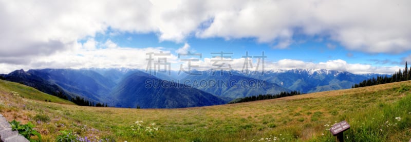 飓风山脊,全景,天空,水平画幅,无人,夏天,户外,明亮,山脊,山