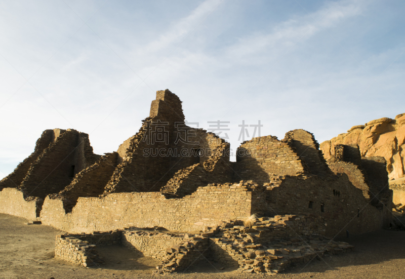 查科峡谷,角落,都市风景,印第安博尼图,印第安人村庄,毛石,古代文明,灵性,水平画幅,墙