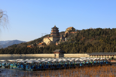 颐和园,湖,山,风景,昆明湖,阁楼,水,天空,美,公园