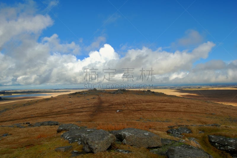 bodmin moor,石器时代,康沃尔,天空,旷野,摩尔人风格,水平画幅,英格兰,户外,过去