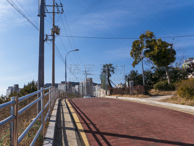 韩国,街道,城市,丽水,自然美,红松,亚洲,自然,白昼,沥青