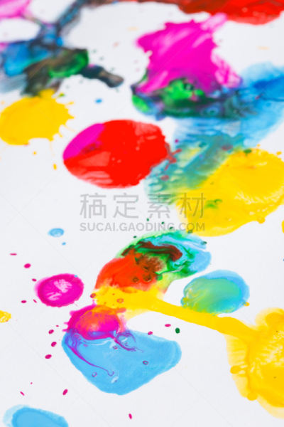 墨水,水滴,cmyk颜色 ,垂直画幅,点状,无人,蓝色,手艺,印刷机,抽象