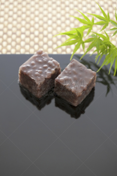 羊羹,甜豆沙,日本点心,金鱼,花见节,鸡爪枫,垂直画幅,无人,蛋糕,甜点心