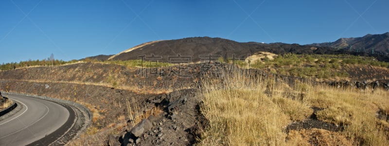 埃特纳火山,植物群,火山渣锥,水平画幅,无人,火山地形,当地著名景点,苔藓,户外,硫磺