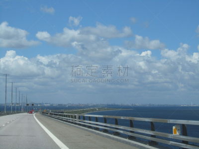 斜拉桥,欧洲,厄勒大桥,静态溃疡,厄勒,马尔默,路锥,哥本哈根,波罗的海