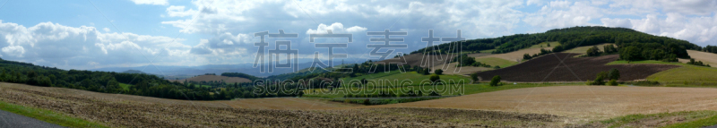 法国,水平画幅,地形,景观设计,罗泽尔,无人,全景,户外,加尔德,摄影