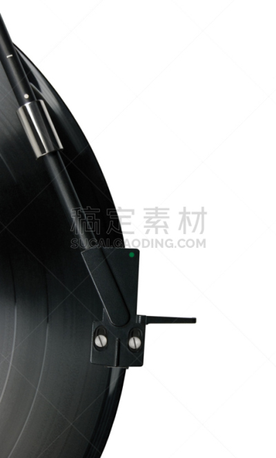 留声机的拾音臂,绿色,大特写,唱片,黑色,斑点,分离着色,唱机针,合成音乐,电台主持人