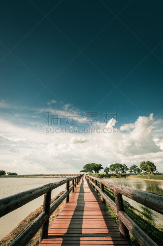 浮桥,天空,蓝色,农业,商务,空的,安静,云景,商务旅行,海港